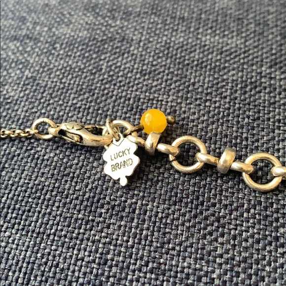 Lucky Brand Silver and Blue Stone Necklace - Picture 3 of 3